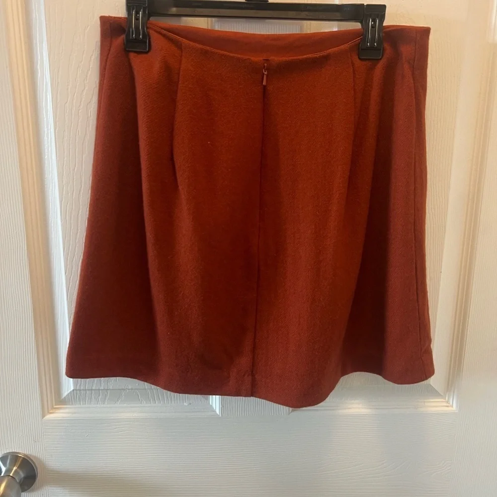 Madewell Burnt Orange Skirt Size 6 Style # AF034
